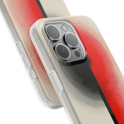 Red Lite Phone Case for iPhone - Split Signal Red