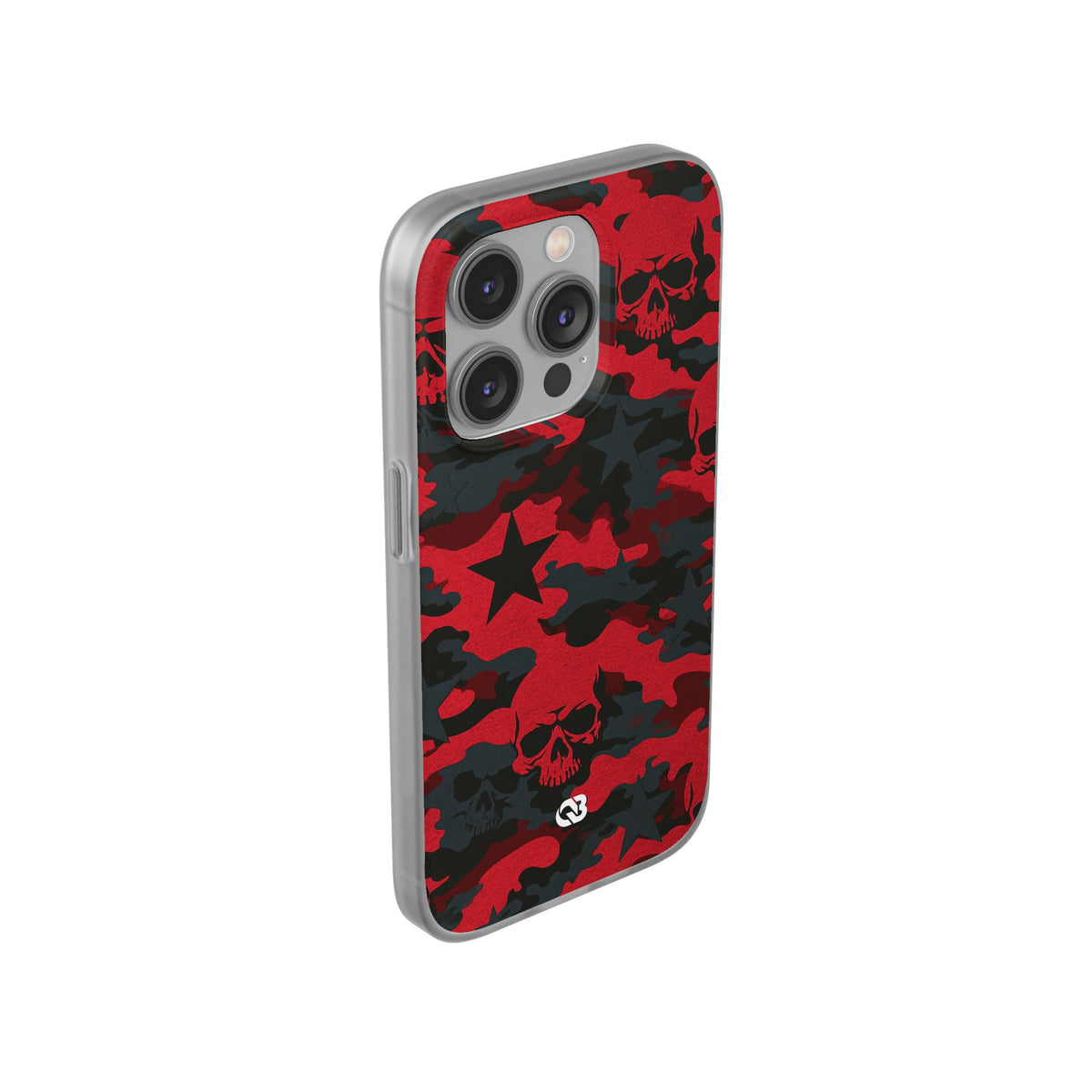 Crimson Skull Camo · Lite Phone Case for iPhone ·  Red