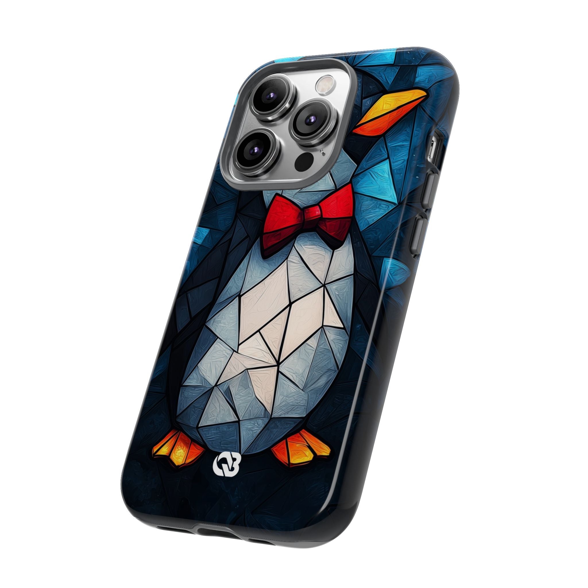 Mosaic Bowtie Penguin · Tough Phone Case for iPhone