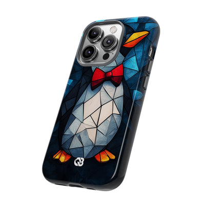 Mosaic Bowtie Penguin · Tough Phone Case for iPhone