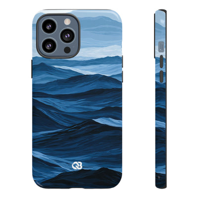 Cerulean Ridges · Tough Phone Case for iPhone · Blue