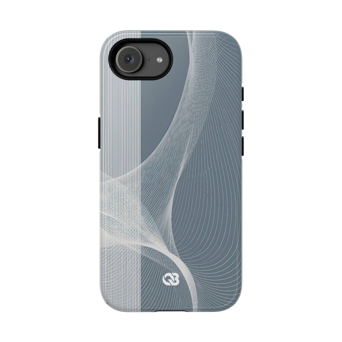 Slate Contour Drift · Tough Phone Case for iPhone · Grey