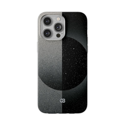Black Lite Phone Case for iPhone - Lunar Static Orbit