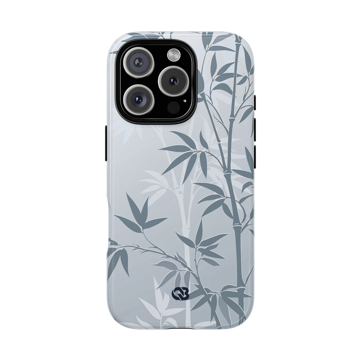 Misty Bamboo Grove · Tough Phone Case for iPhone · Blue