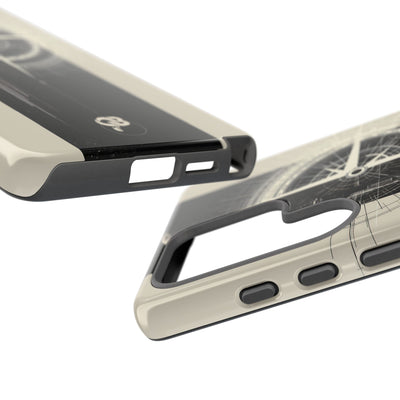 Beige Tough Phone Case for Samsung - Zenith Vector Spire
