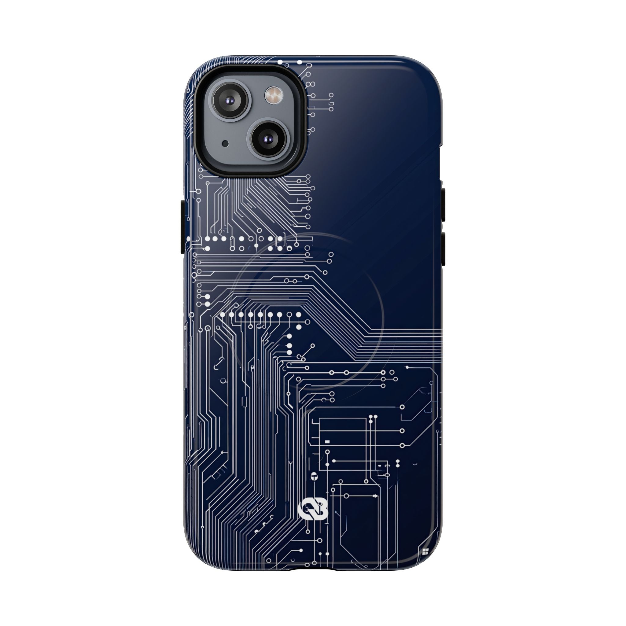 Blue Tough 2.0 Magsafe Phone Case for iPhone - Cobalt Data Stream