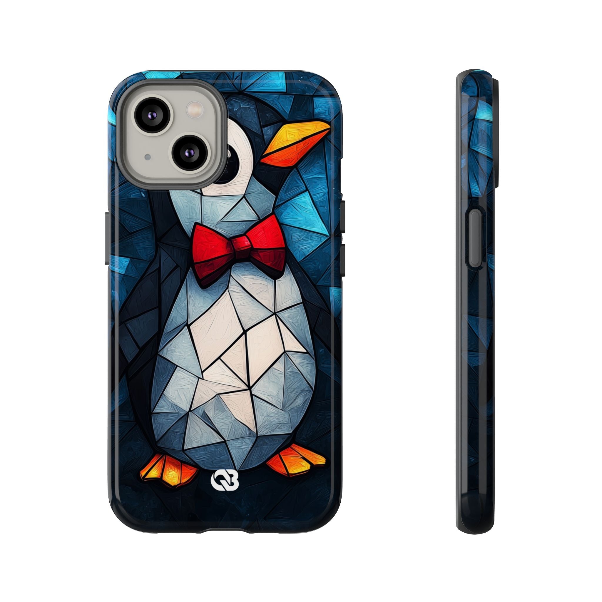 Mosaic Bowtie Penguin · Tough Phone Case for iPhone
