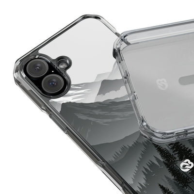 Alpine Horizon · Clear Impact Magnetic Phone Case for iPhone ·  Black
