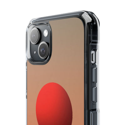 Crimson Sol Ridge · Clear Impact Magnetic Phone Case for iPhone · Red