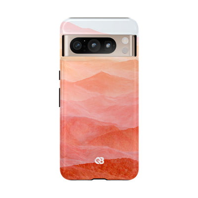 Alpenglow Ridge Vista · Tough Phone Case for Pixel ·  Orange