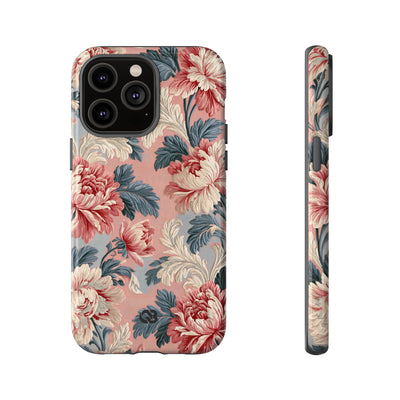 Blush Peony Jacquard · Tough Phone Case for iPhone · Pink