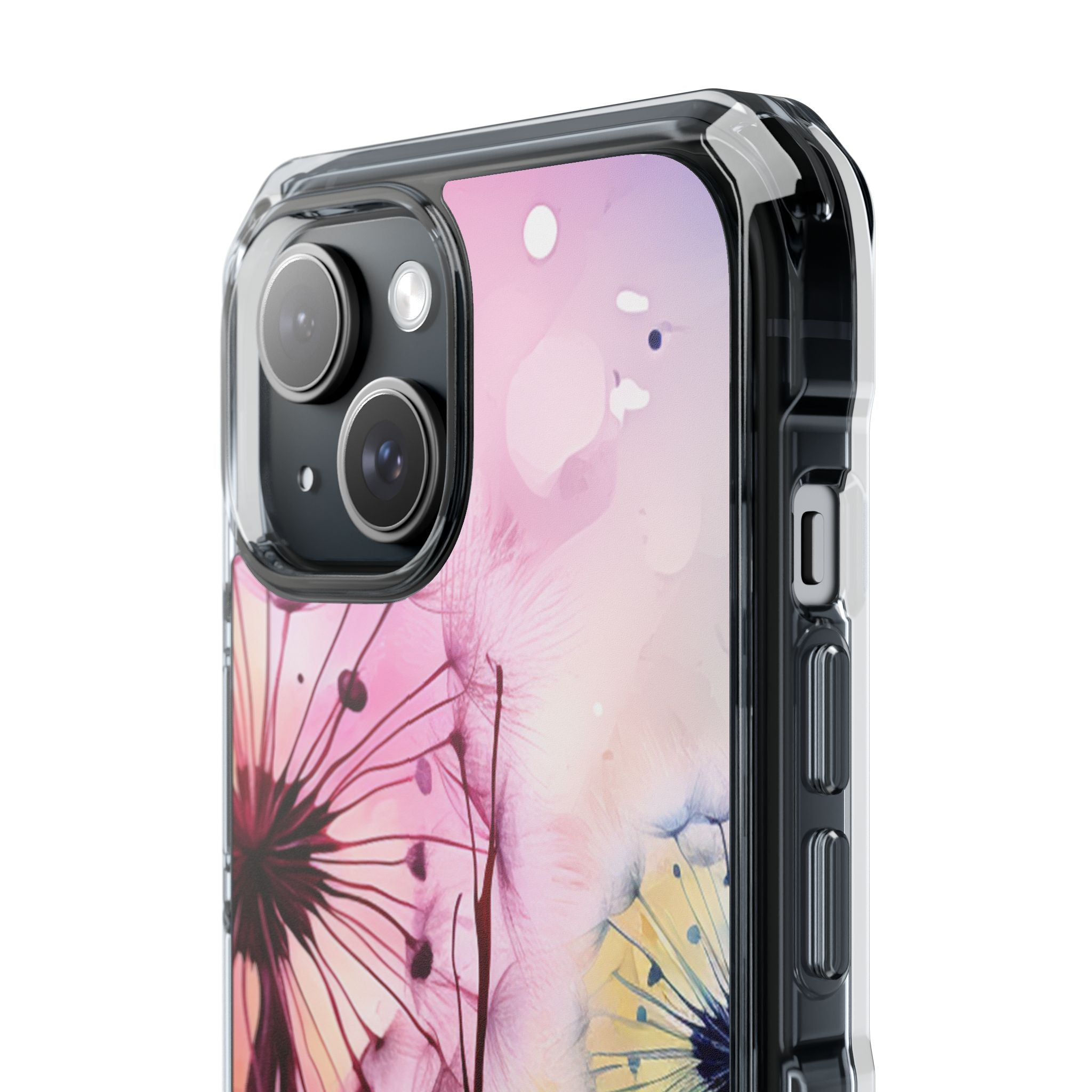 Pinker Löwenzahn Glow iPhone 15 Case - Impact