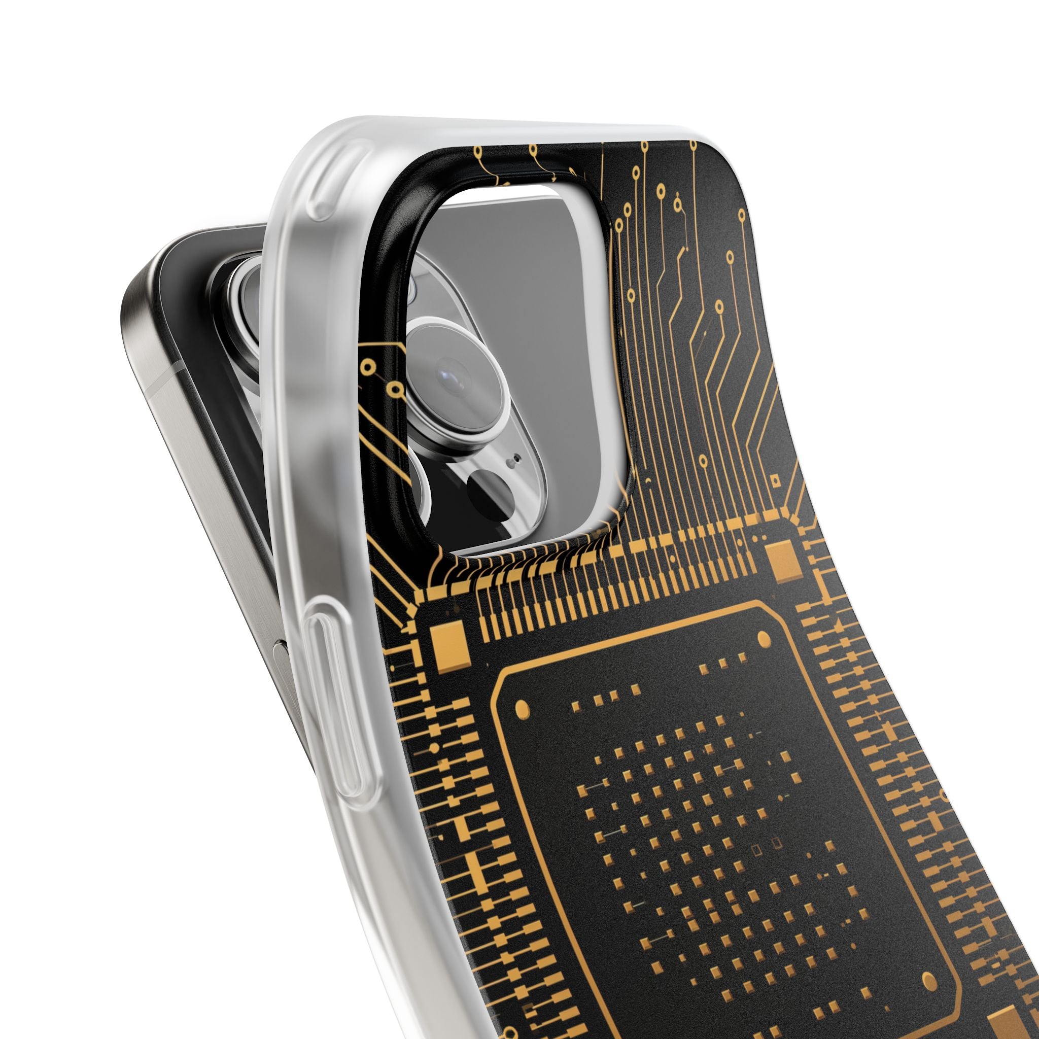 Gold Lite Phone Case for iPhone - Cyber Gold Processor