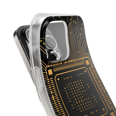 Gold Lite Phone Case for iPhone - Cyber Gold Processor