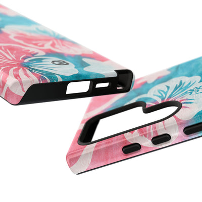 Tropical Hibiscus Bloom · Tough Phone Case for Samsung · Teal