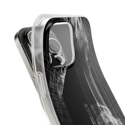 Black Lite Phone Case for iPhone - Ghost Urban Wireframe