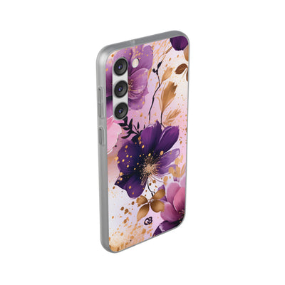 Gilded Violet Bloom · Soft Phone Case for Samsung