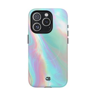 Prismatic Liquid Light · Tough 2.0 Magnetic Phone Case for iPhone · Teal