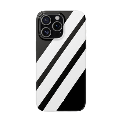 Obsidian White Bars · Soft Handyhülle für iPhone