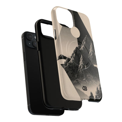 Beige Tough 2.0 Magsafe Phone Case for iPhone - Obsidian Summit Parchment