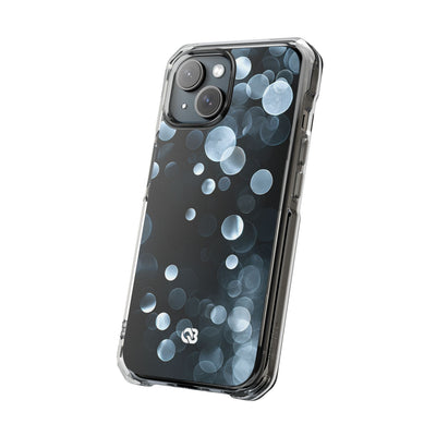 Black Impact MagSafe Phone Case for iPhone - Silver Orbit Glow