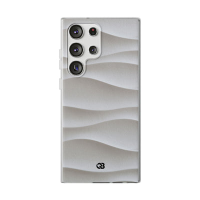 White Lite Phone Case for Samsung - Arctic Flow Ridges