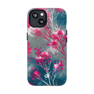 Cyber Blossom · Tough 2.0 Magnetic Phone Case for iPhone · Teal