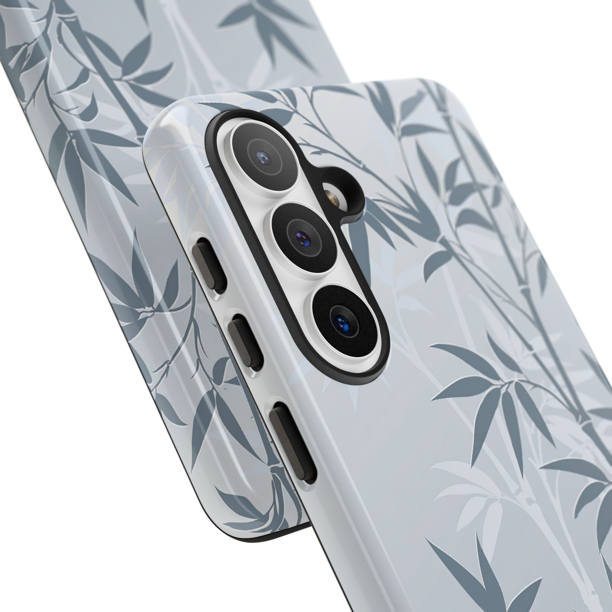 Blue Tough Phone Case for Samsung - Slate Bamboo Shadow