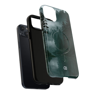 Green Tough 2.0 Magsafe Phone Case for iPhone - Misty Evergreen Mirror