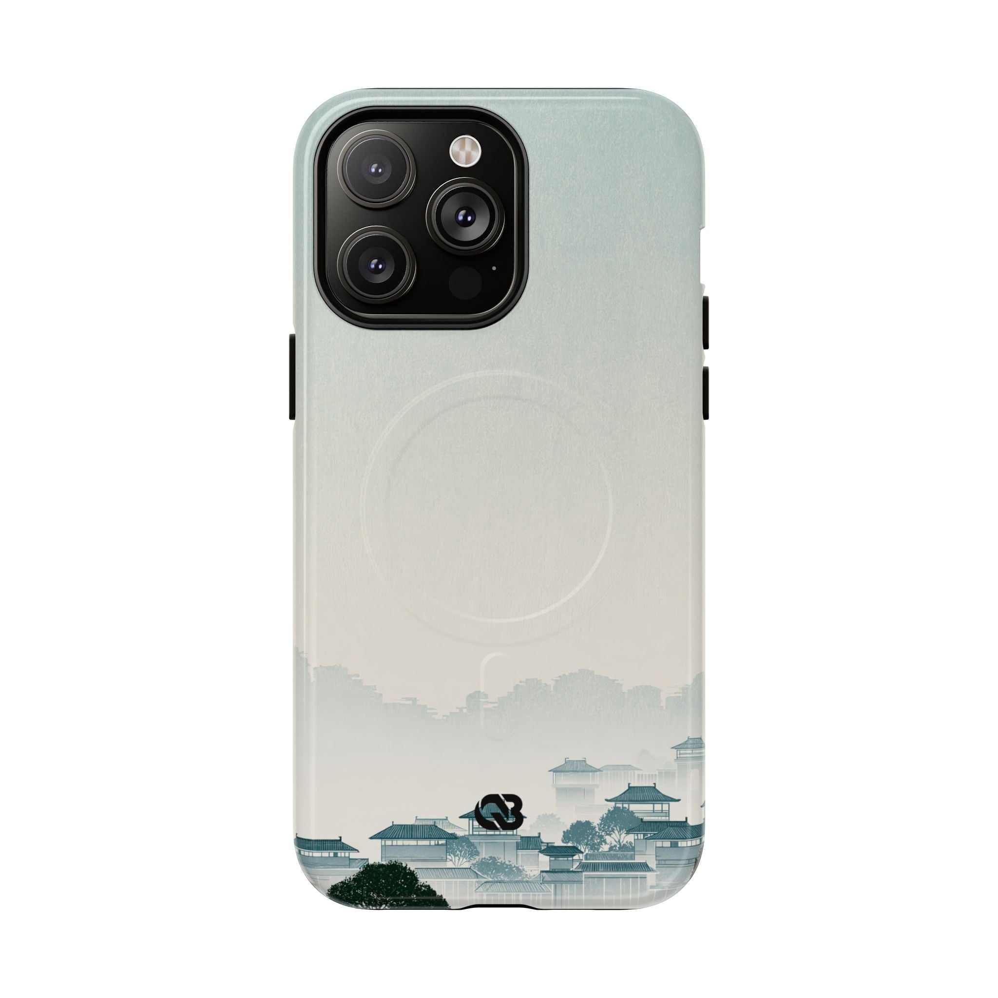 Blue Tough 2.0 Magsafe Phone Case for iPhone - Mist Valley Pagoda