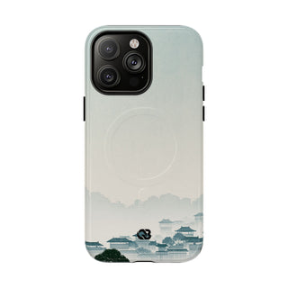Blue Tough 2.0 Magnetic Phone Case for iPhone - Mist Valley Pagoda