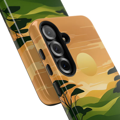 Verdant Horizon Sun · Tough Coque de téléphone pour Samsung
