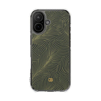 Green Impact MagSafe Phone Case for iPhone - Dark Olive Plume
