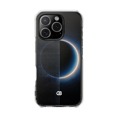 Luminous Meridian · Clear Impact Magnetic Phone Case for iPhone · Black
