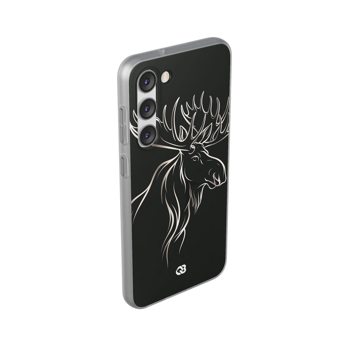 Nordic Moose Contour · Lite Phone Case for Samsung · Black