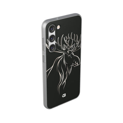 Nordic Moose Contour · Lite Phone Case for Samsung · Black