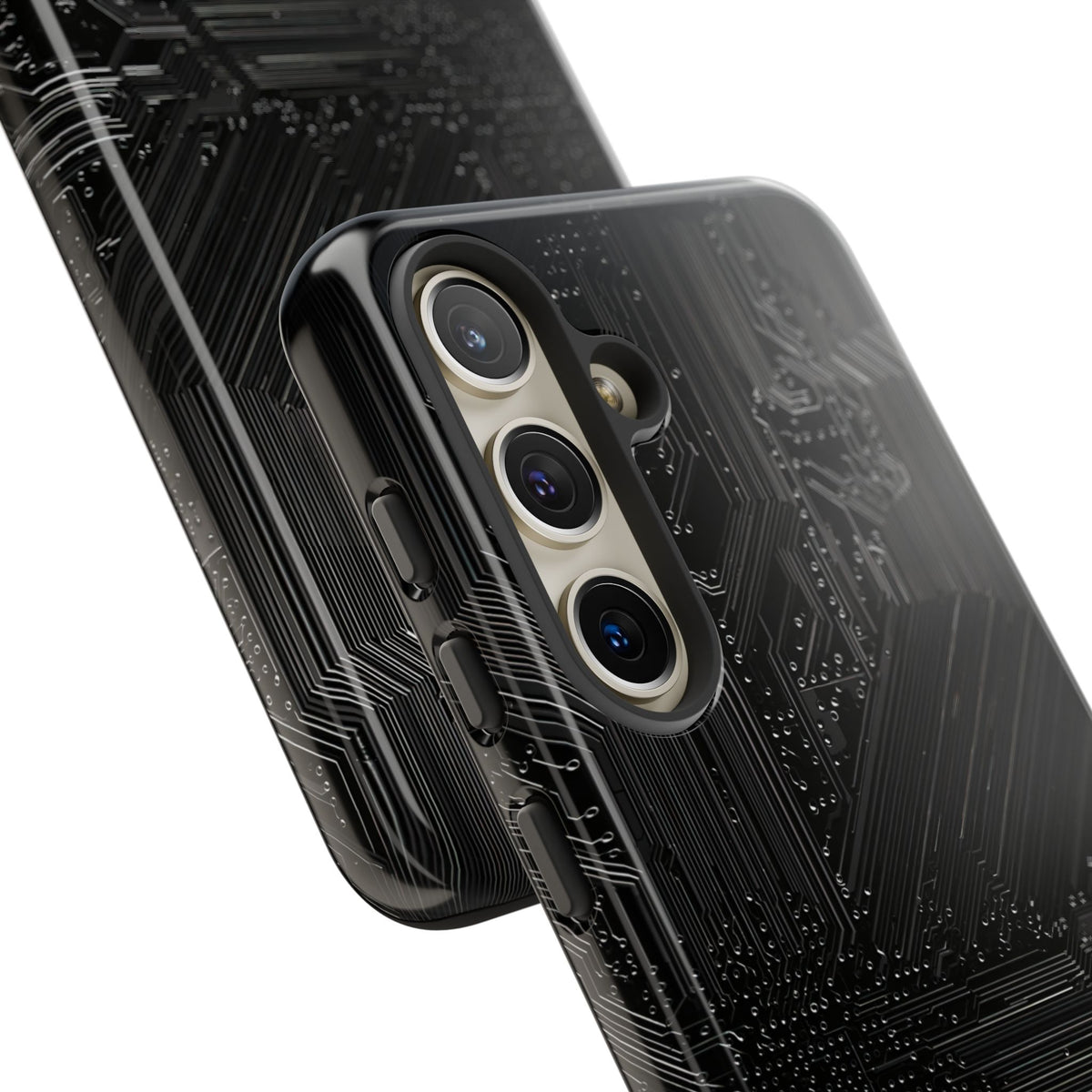 Obsidian Circuitry · Tough Phone Case for Samsung · Black