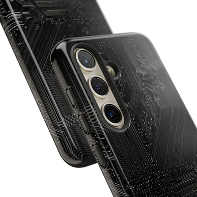 Obsidian Circuitry · Tough Phone Case for Samsung · Black
