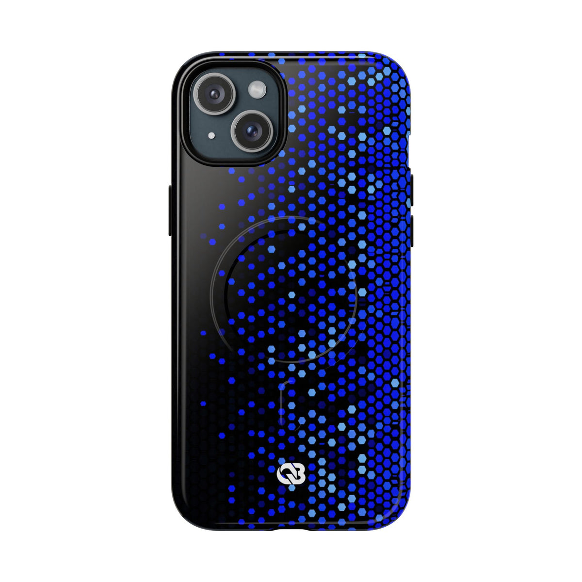 Cobalt Hex Dispersion · Tough 2.0 Magnetic Phone Case for iPhone · Blue