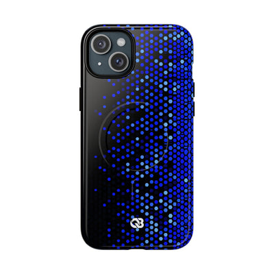 Cobalt Hex Dispersion · Tough 2.0 Magnetic Phone Case for iPhone · Blue