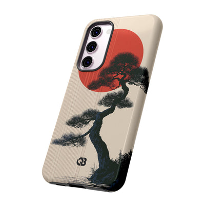 Beige Tough Phone Case for Samsung - Kyoto Crimson Pine