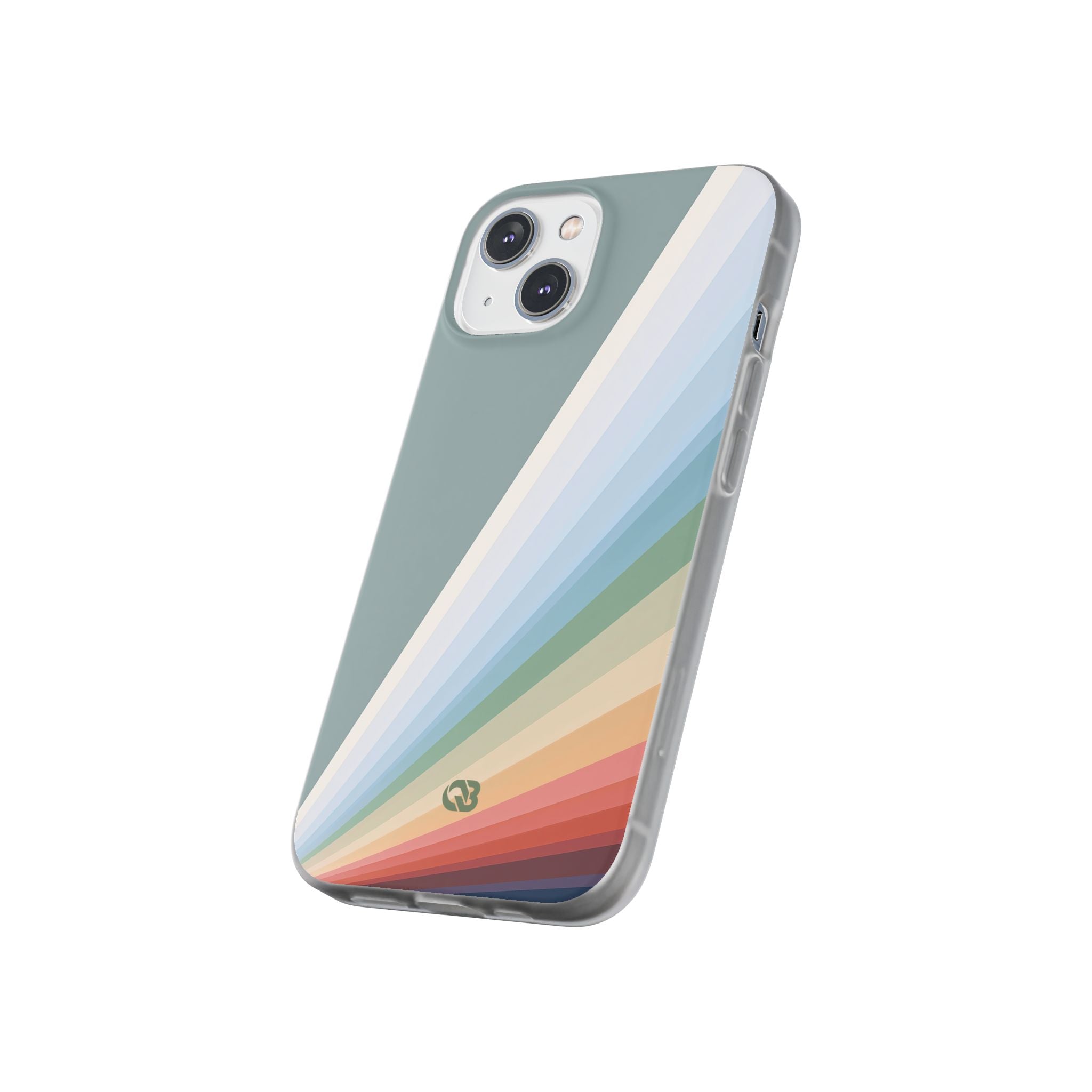 Green Lite Phone Case for iPhone - Sage Prism Beam