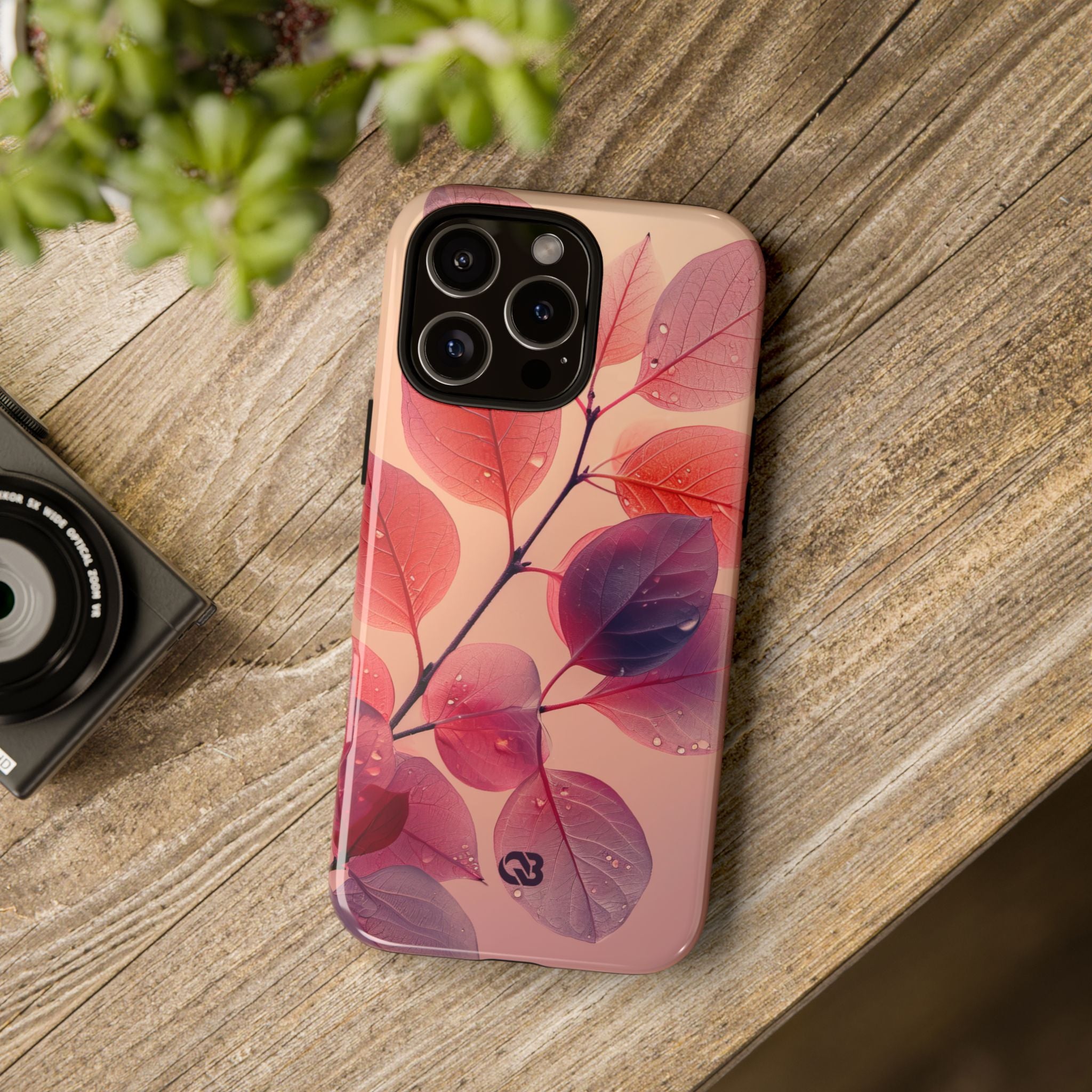 Dewy Magenta Foliage · Tough Phone Case for iPhone