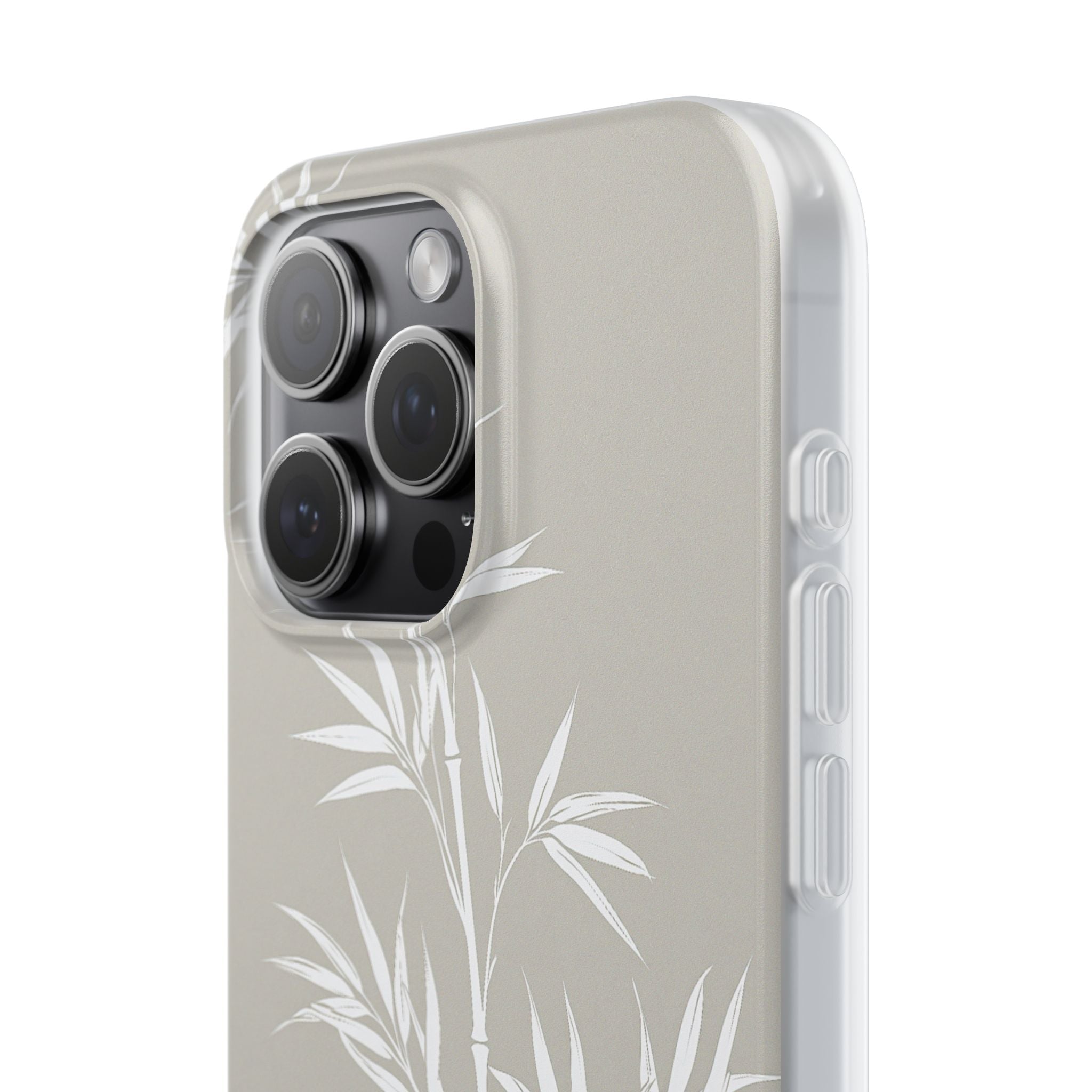 Beige Lite Phone Case for iPhone - Sandstone Bamboo Stalks