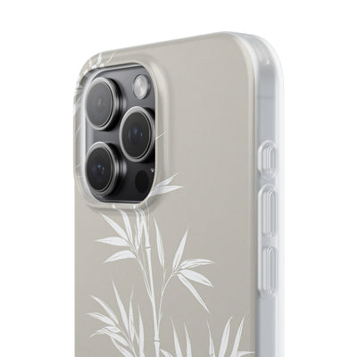 Beige Lite Phone Case for iPhone - Sandstone Bamboo Stalks