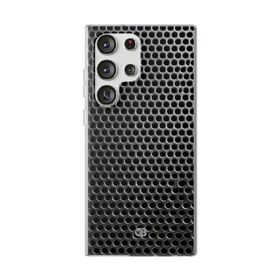 Silver Lite Phone Case for Samsung - Brutalist Steel Mesh