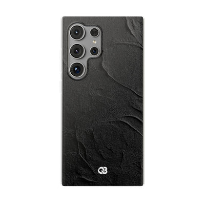 Obsidian Stucco Relief · Lite Phone Case for Samsung · Black