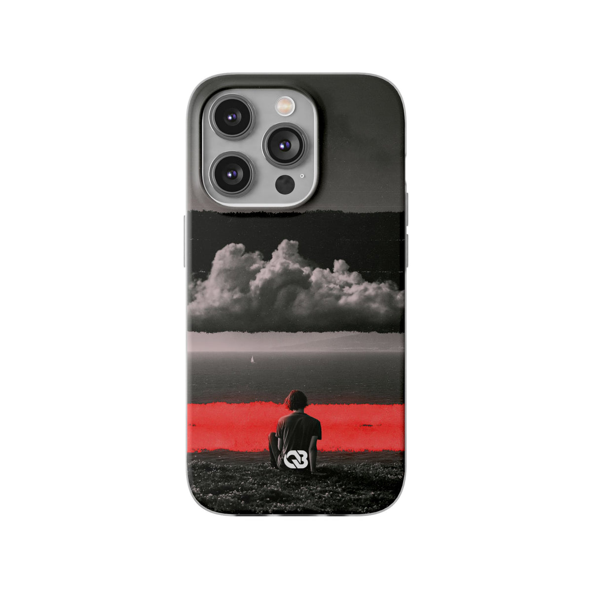 Crimson Horizon · Lite Phone Case for iPhone ·  Black