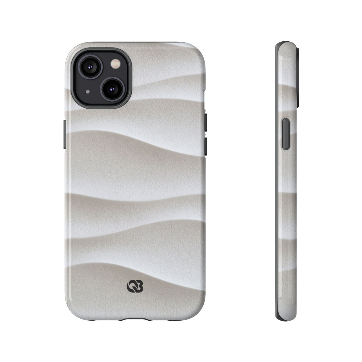 Sculpted Dune Relief · Tough Phone Case for iPhone · White