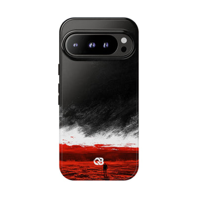 Crimson Void · Tough Phone Case for Pixel ·  Black
